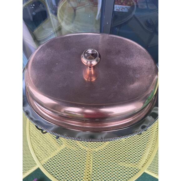 Copper Chafing Dish Serveware Thanksgiving Chafer Warming Tray - Picture 2 of 9